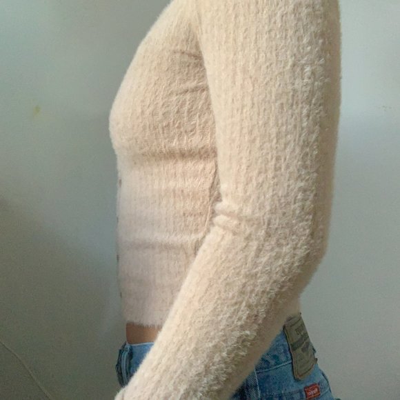 Hollister Y2K Tan Beige Soft Button Up Cardigan - Picture 5 of 11